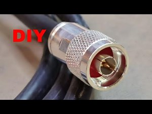 N connector install on H2000 cable DIY Clamp type
