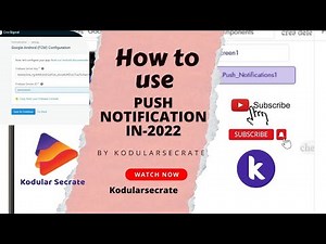 How to use Push notification in Kodular in 2022 | Send Any Notification in your app.