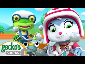 Gecko's Garage - Motorcycle Misadventure | Cartoons For Kids | Toddler Fun Learning