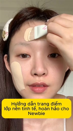 Hướng dẫn trang điểm lớp nền tinh tế hoàn hảo cho Newbie#makeup #trangdiem #cotankemnen #tiplamdep