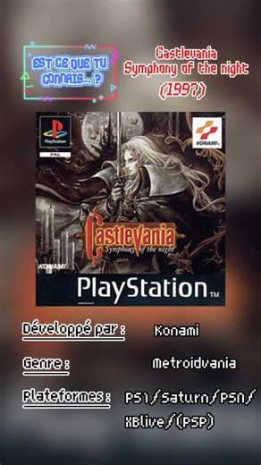 ECQTC : Castlevania : Symphony of the Night. #le_draax #retrogaming #Castlevania #ps1 #metroidvania