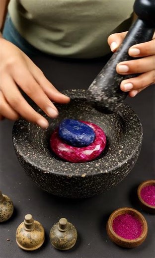 【4k】【ASMR】Gem-Looking Ruby Deforming Like Hard Clay | Sapphire Mixed Seamlessly