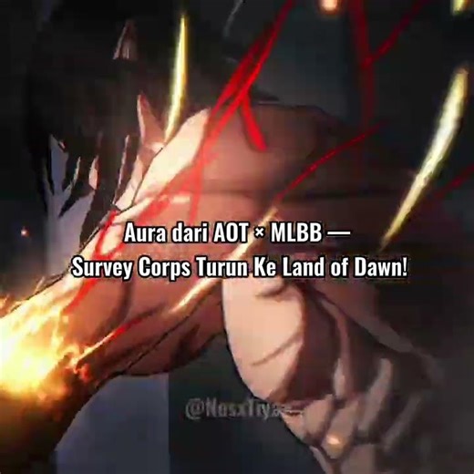 aura dari Skin Anime part 1 (AoT) — survey corps turun ke land of dawn! #mobilelegends #mlbb #shorts