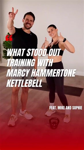 Wide handle = smooth, powerful swings 💪🔥 See why training with the Marcy hammertone kettlebell stood out 👀 Watch @mikeandsophie’s newly posted workout video now on their YouTube channel!