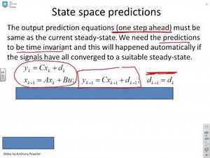 Model Predictive Control 10 - Unbiased prediction