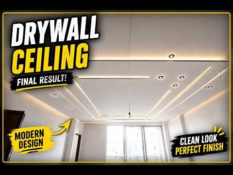 Complete Drywall Ceiling Installation | Full Process Step by Step