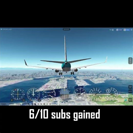 The plane physics in GeoFS are wild #shorts #geofs