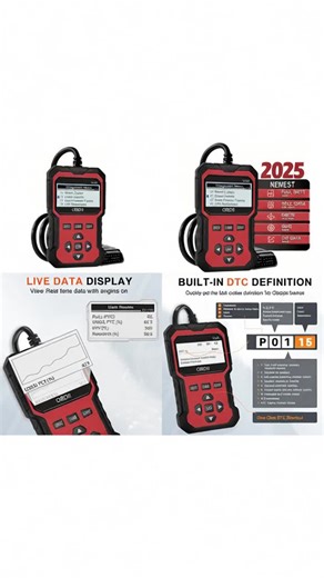 Obd2 Car Diagnostic Tool, Obdii Universal Scanner, Automotive Scan Tool, Engine Fault Detection, Fault Code Reader, Voltage Test Function #automotivemusthaves #vehicleaccessory #usefulgadgets #caraccessorymusthave #magnetictools #everythingautos #techgadget #4in1tool #7in1chargingstation #4in1wrench