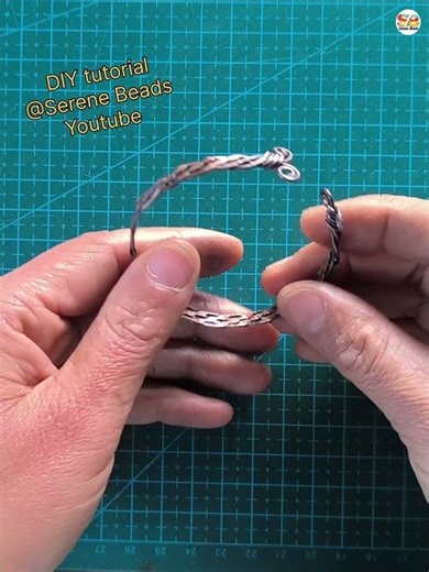Making braided wire bracelet #wire wrappings #wirejewelry