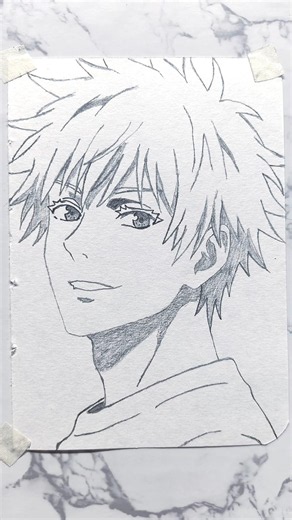 Drawing Satoru Gojo Unmasked | Jujutsu Kaisen Pencil Sketch