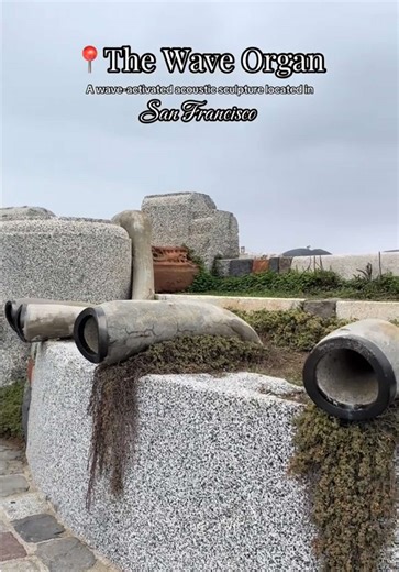 📍 The Wave Organ 🌊 Sculpture in San Francisco, California 🚗 83 Marina Green Dr, San Francisco, CA 94123 ☎️ (415) 528-4444 Discover an acoustic treat. Get to know the Wave Organ in San Francisco Bay. The Wave Organ is a wave-activated acoustic sculpture located on a jetty in the San Francisco Bay. The concept was developed by Peter Richards and was installed in collaboration with sculptor and master stone mason George Gonzalez. Inspiration for the piece came from artist Bill Fontana’s recordin