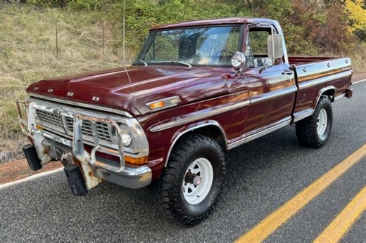 1970 Ford F-100 Sport Custom Short Bed 4x4 4-Speed