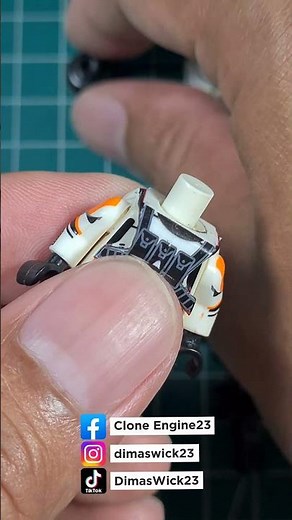 Lego MOC Classic Phase 2 Clone Elite Trooper 212th Attack Battalion - Clone Wars minifigures