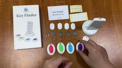 Basic Key Finder with 2 Receivers & 1 Remote, Simjar Wireless Remote Control RF Key Finder Locator Tracker for Keys Wallet Phone Luggage