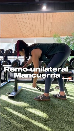 Remo unilateral mancuerna