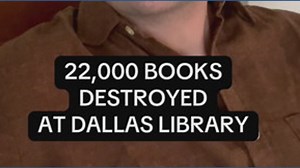 22k books destroyed at Dallas library