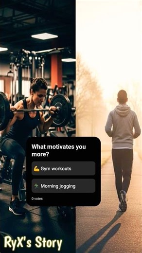 Gym 💪 Workouts vs. Morning Jogging🏃 – What Motivates You More? #inspiration