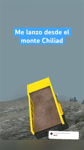 Me lanzo desde el monte Chiliad con una volquete gigante #cyborg19 #gtasanandreas