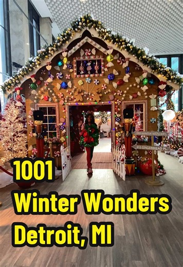 1001 Winter Wonders is a an event that happens every Christmas season in Downtown Detroit. It was our first time and my son loved every minute of being there! They even offer sensory friendly times for neurodivergent families to enjoy and have a free picture with Santa! #1001winterwonders #downtowndetroit #detroit #christmas #fyp