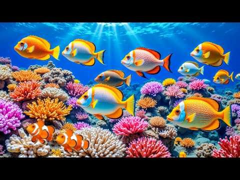 Beautiful Relaxing Music for Stress Relief & Sleep 🐠 Peaceful Underwater Coral Reef Sounds