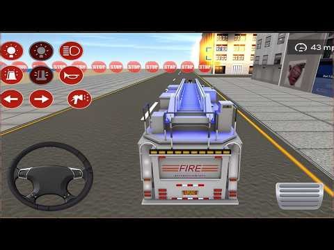 Fire Truck City Rescue Simulator - 911 US Emergency Fire Truck Driving 3D - Android Gameplay