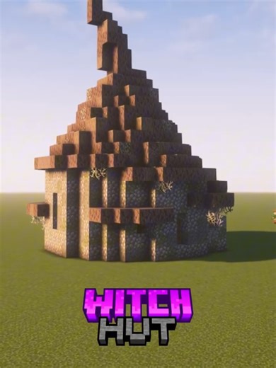 Witch Hut! 🏗 Follow me for more Minecraft tutorials & builds! 📥 Get the schematic file on Patreon! 📸 Find more builds on PlanetMinecraft and in my Shorts! #Minecraft #Tutorial #Idea #minecraftbuild #minecraftcreative