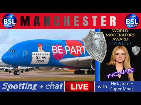 🔴Live - MANCHESTER AIRPORT - Plane spotting and chat