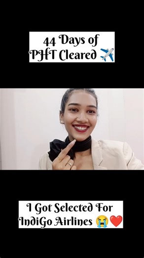 I Have Cleared 2 Months oF PHT ✈️ #cabincrew #cabincrewjobs #phtcleared #indigo