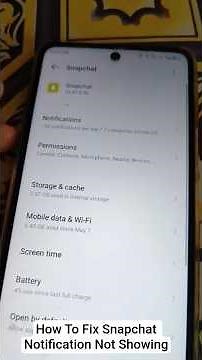 How To Fix Snapchat Notification Not Showing | Snapchat Notification Problem