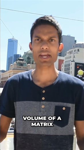 Determinant of a Matrix: Simple Volume Explained! #shorts