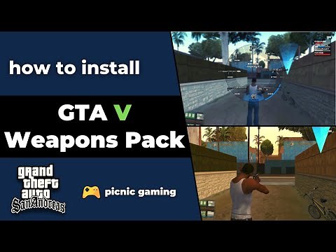 How to install Gta V Weapons Pack in Gta San Andreas | HD Weapons Mod for Gta Sa