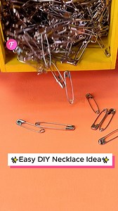 9.7K views | DIY Safety Pin Necklace Tutorial | Fabiosa Australia | Facebook