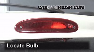 3rd Brake Light Bulb Replacement on a 2003 Dodge Caravan SE 3.3L V6 FlexFuel