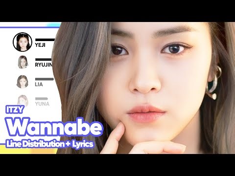 ITZY - WANNABE (Line Distribution with Color-Coded Lyrics)