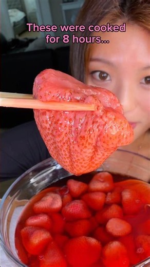 Let’s eat a strawberry boil for the first time… #food #eating #mukbang #strawberry #asmr