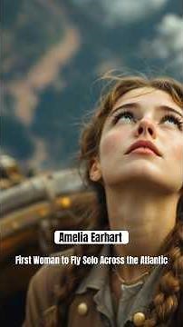 Amelia Earhart, First Woman to Fly Solo Across the Atlantic #motivation #inspiration