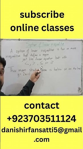 "System of Linear Inequalities | Easy Graph Explanation 📊"