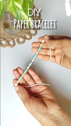 DIY Easy Paper Bracelet | Cute Handmade Bracelet in 1 Minute ✨