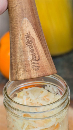 If you’ve ever tried packing vegetables into a jar with a spoon… you know the struggle. 😅 The Pickle Packer is designed to make that part easy. It helps you pack veg down quickly and evenly, which means: • more vegetables fit in every jar • less air trapped between layers • better fermenting/pickling brine coverage • more consistent ferments And one of our favorite details? It’s double-sided — one end fits wide-mouth jars, the other fits regular-mouth jars, so you’re always using the right tool