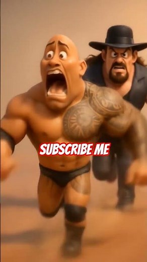 Undertaker Chases The Rock in Hilarious Pixar Animation 😂