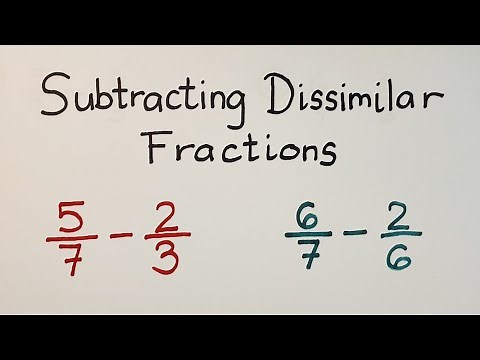 Subtracting Dissimilar Fractions - Unlike Fractions @MathTeacherGon