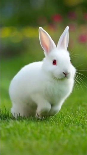 Cute White Rabbit 🐰 | The Most Adorable Bunny Ever #Shorts
