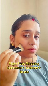 Perfect Face Mapping: Concealer + Contour + Blush #fixwithher #makeup #hacks