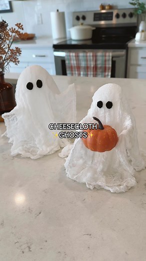 Create Easy Cheesecloth Ghosts for Halloween Fun