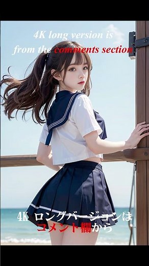 セーラー服のAIモデルたち vol.1 [AI LOOKBOOK] #shorts