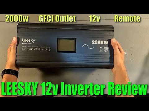 LEESKY 12v Off Grid Inverter with built in GFCI Outlet! Let's check it out!
