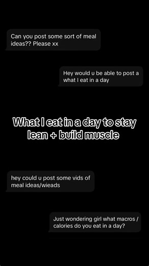 Daily Meal Plan for Lean Muscle Building