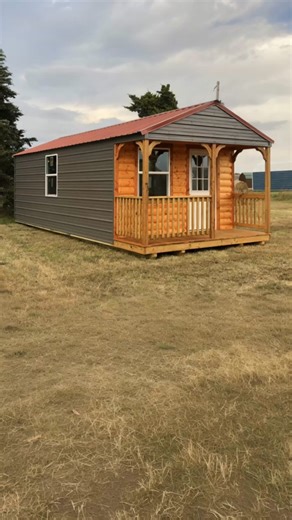 Beautiful metal and log cabin 😍 | Mountain Cabins