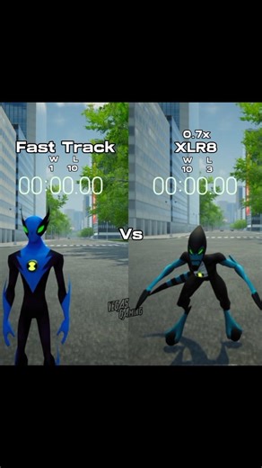 Fast Track Vs XLR8 0.7xSpeed Part 1 #itsvegasgaming #ben10game #galvan #ben10 #vs