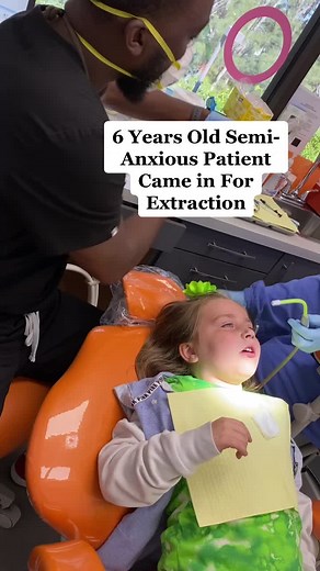 Anxious 6 Year Old Came In for Extraction Today #pediatricdentistry #fyp #foryoupage #fy #viral #dentistry #extractions #coming2america